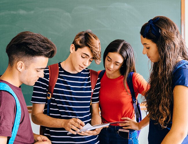 Child enjoying a math class