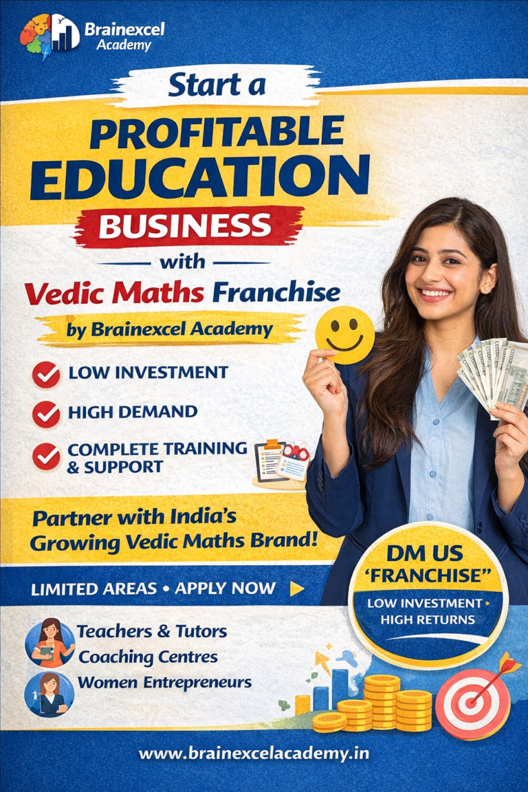 How to Start a Vedic Maths Franchise in India with Brainexcel Academy